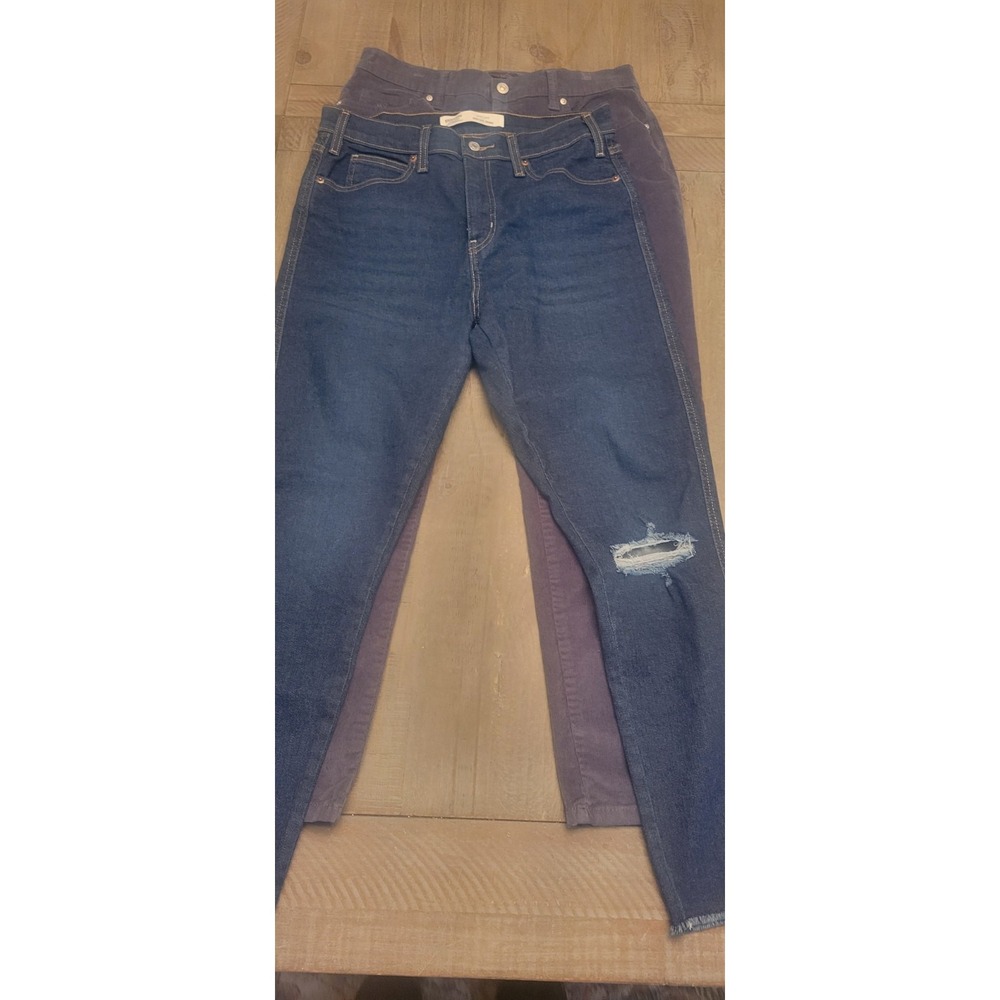 Bundle Lot Gloria Vanderbilt Levi Womens Size‎ 10 Blue Jeans Strech 30x27 32x27